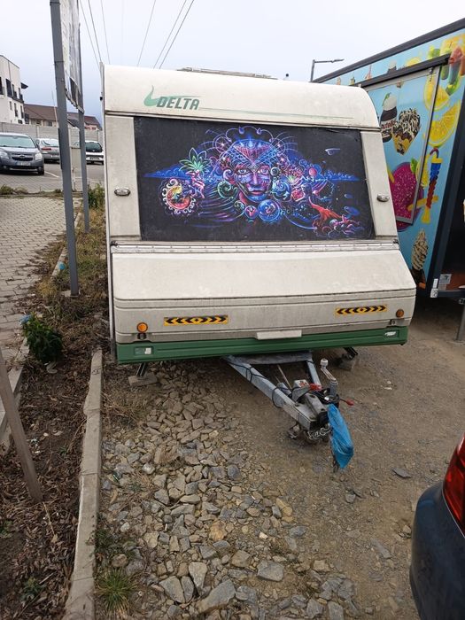 Vând rulota DELTA,înmatriculată,600 kg, acte la zi