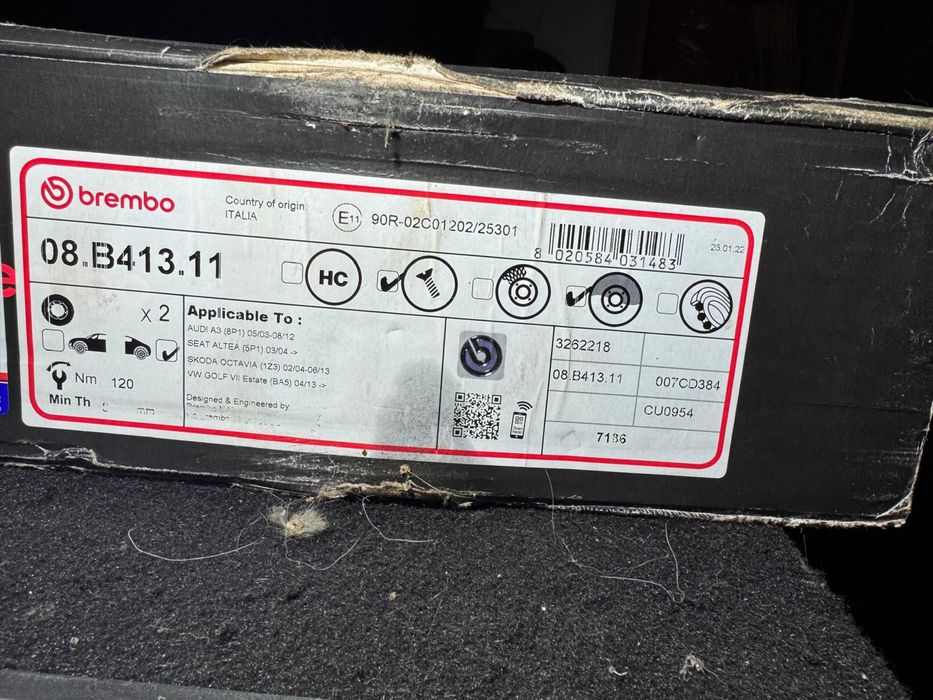 Disc Brembo spate ( Octavia 2-Altea-Audi A3-Golf7)