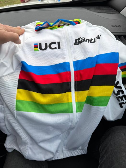 Tricou ciclism Santini nou