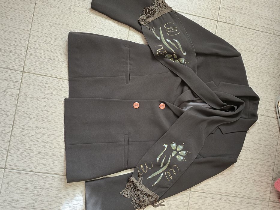 Costum dama 3 piese Sacou, fusta, pantaloni