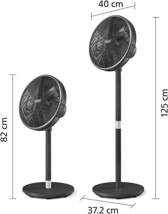 Чисто нов Смарт Вентилатор PHILIPS Series 3000 CX3550/01 2в1 (Стоящ и Настолен)