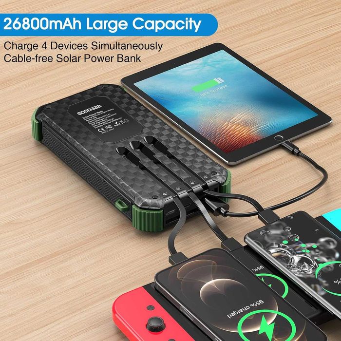 Solar Power Bank 30000mAh