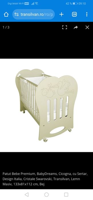 Pătuț bebe premium Baby Dreams