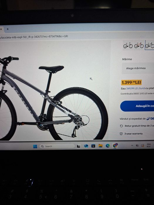 Bicicletă MTB EXPL 50