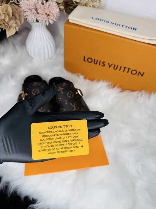 Papuci Louis Vuitton-piele naturala 100% premium prezentare completa