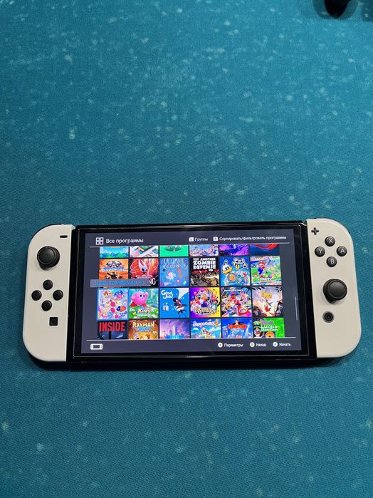 Nintendo switch oled 512 gb + 77 игр, прошитая ultraNX