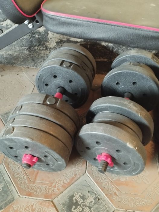 Гантели + скамия