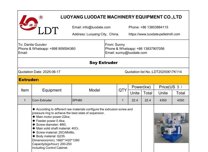 Продаётся экструдер кормовой