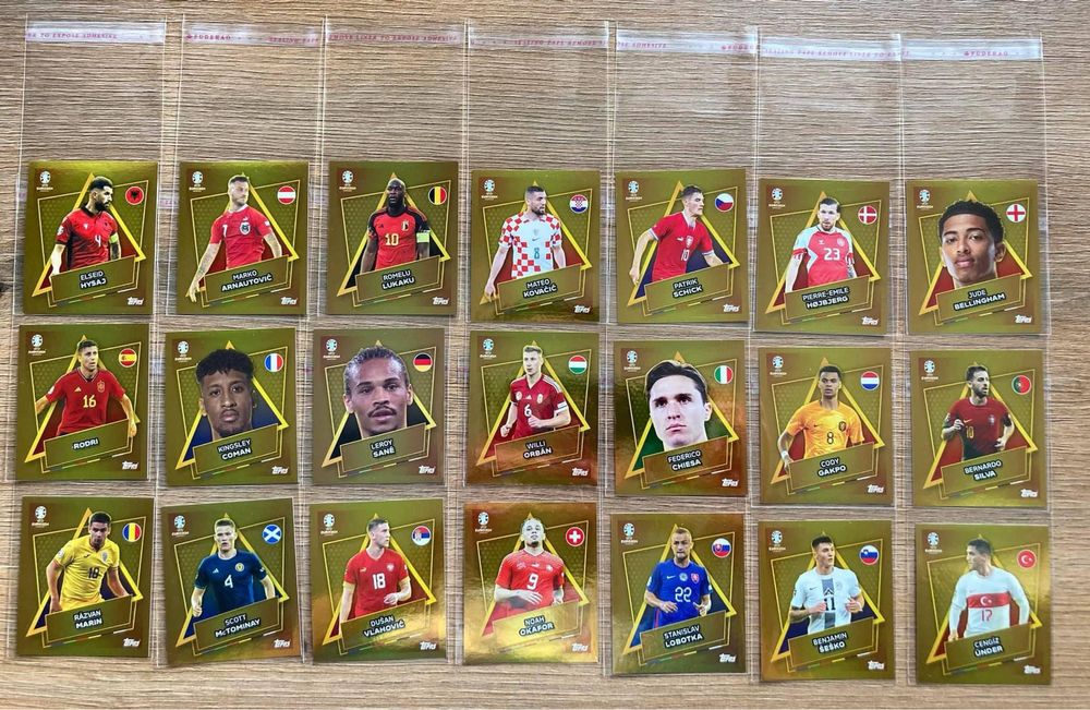 Topps Euro 2024 Germania Set Complet 21 stickere SP fara semnatura