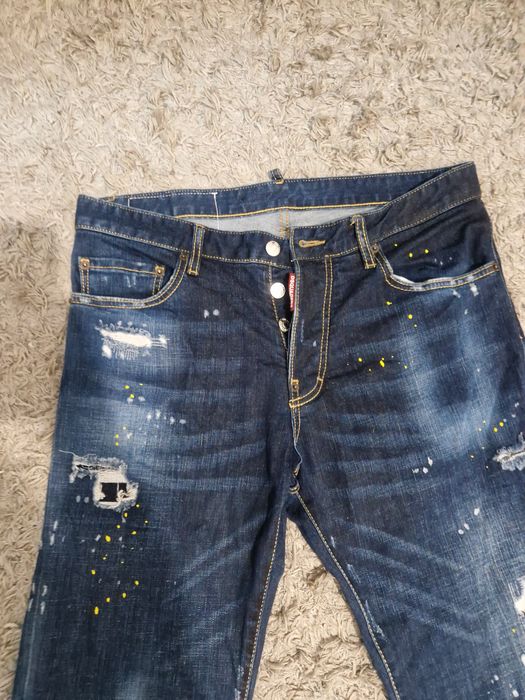Dsquared2 blugi originali, marimea 48, straight fit dark blue