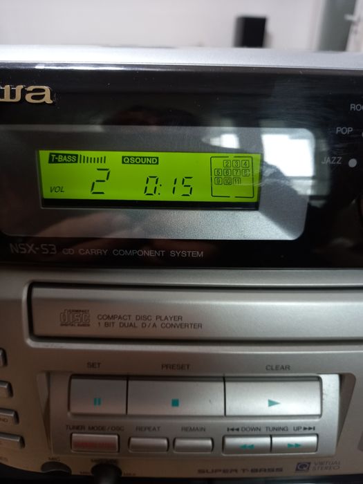 AIWA NSX S3 с колони,радио, диск и касета,дистанционно кабел, книга
