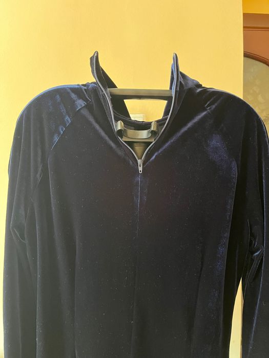 Платье миди велюр