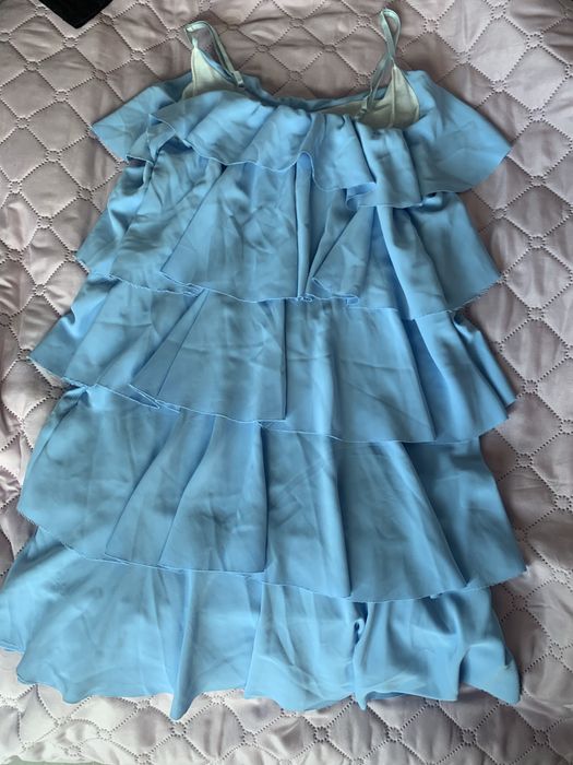 Синя къса рокля