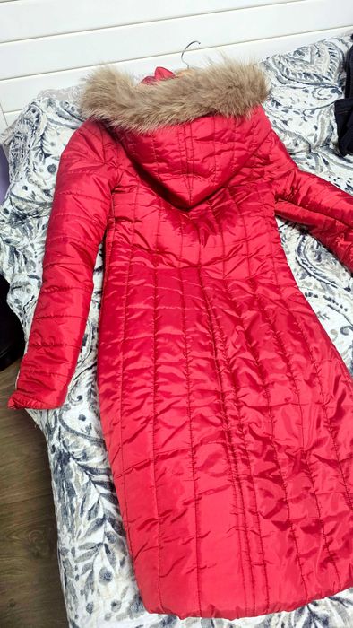 Яке exclusive с естествен гъши пух цвят червен, размер s