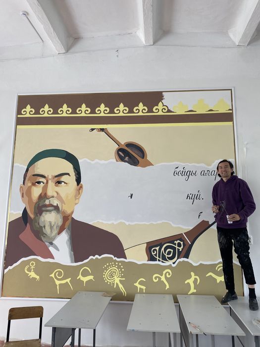 Роспись стен, художник