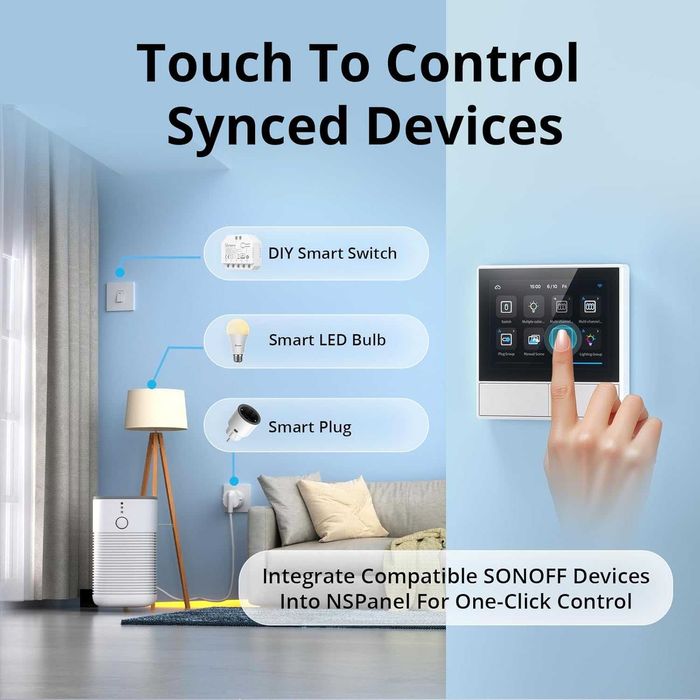 Смарт контролен панел SONOFF NSPanel с тъч дисплей (Нов)