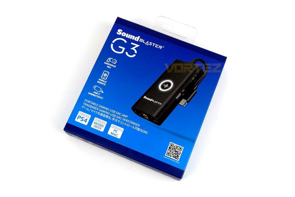 Creative Sound Blaster G3 Звукова карта ,за PS4, Nintendo Switch,Черен