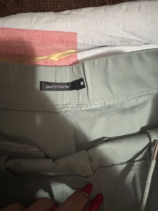 Pantaloni dama verde menta L