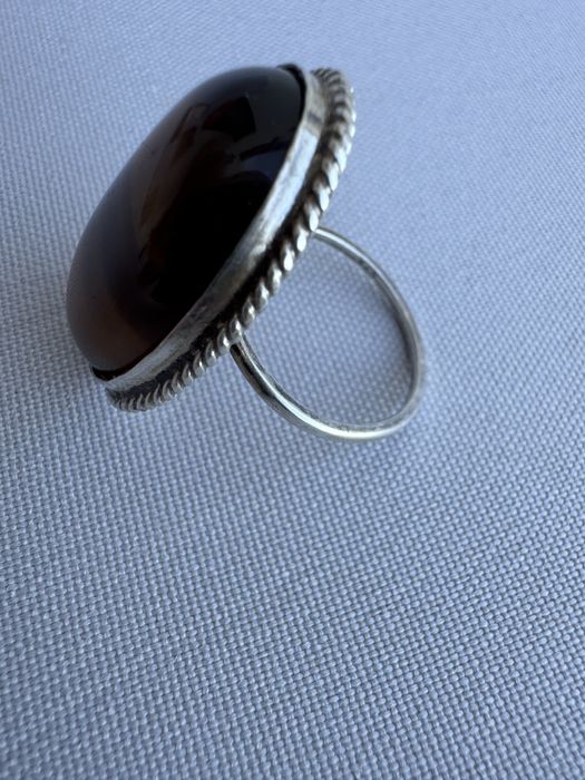 Inel din argint si ochi de tigru