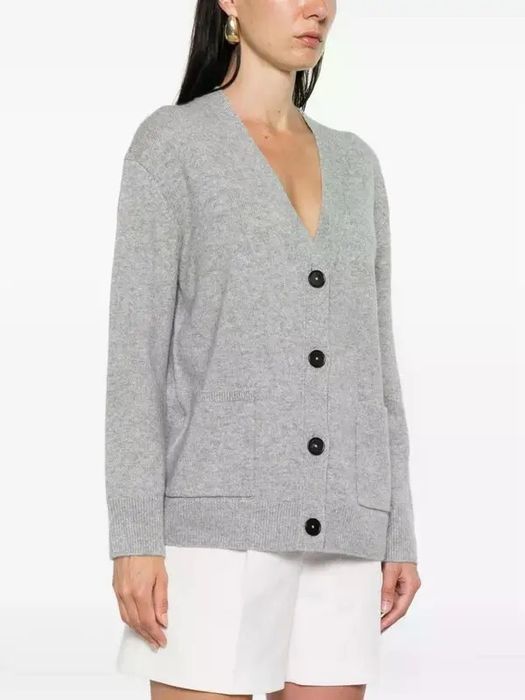 Cardigan Maje gray 100% cashmere S/M