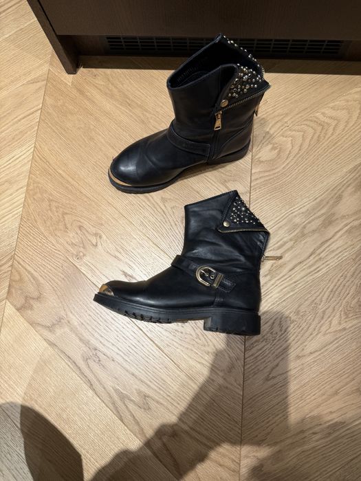 Дамски кожени боти с капси 40 номер