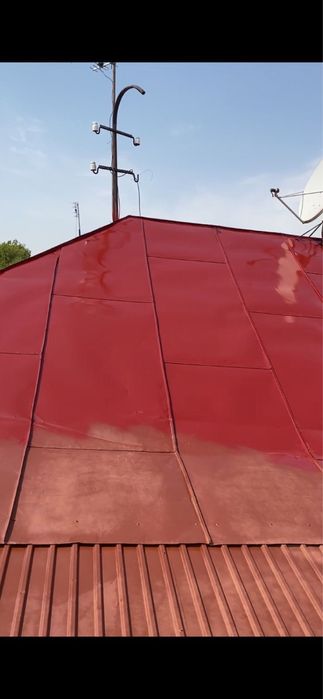 Покраска крыши, покраска ангаров