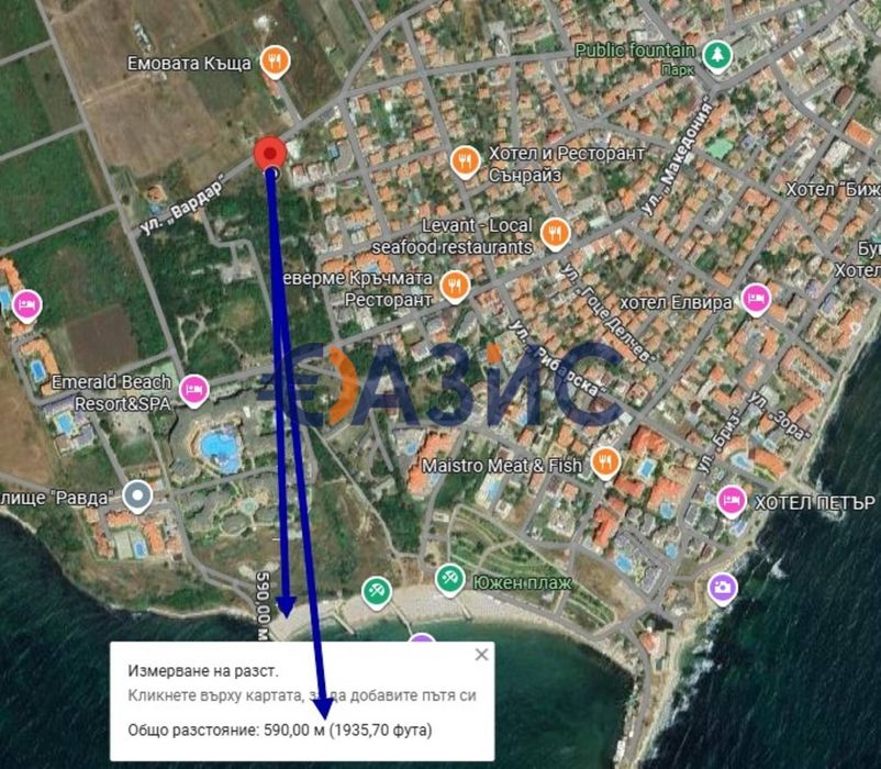 Апартамент с 1 спалня в нова сграда в строеж, Равда, България, 59.04