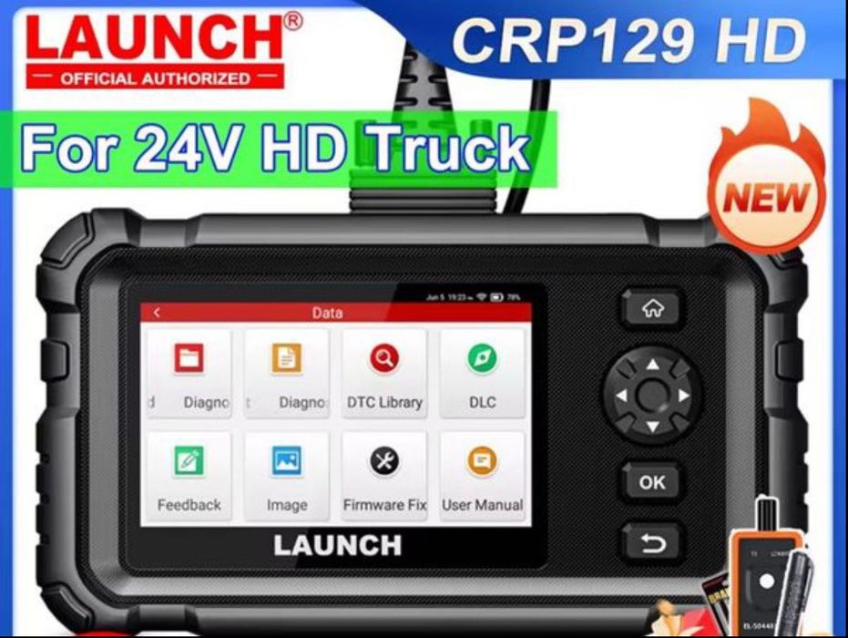 Scaner diagnoza camione utilaje 24v launch 129HD