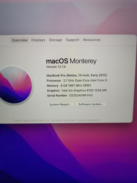 MacBook pro retina 13 2015