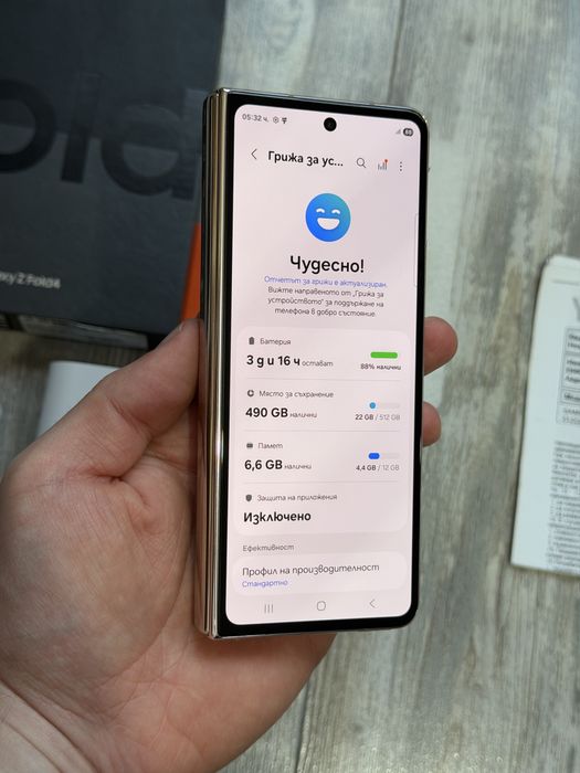 Samsung Galaxy Z Fold 4 5G 512 GB 12 GB Ram Dual Sim Безупречен