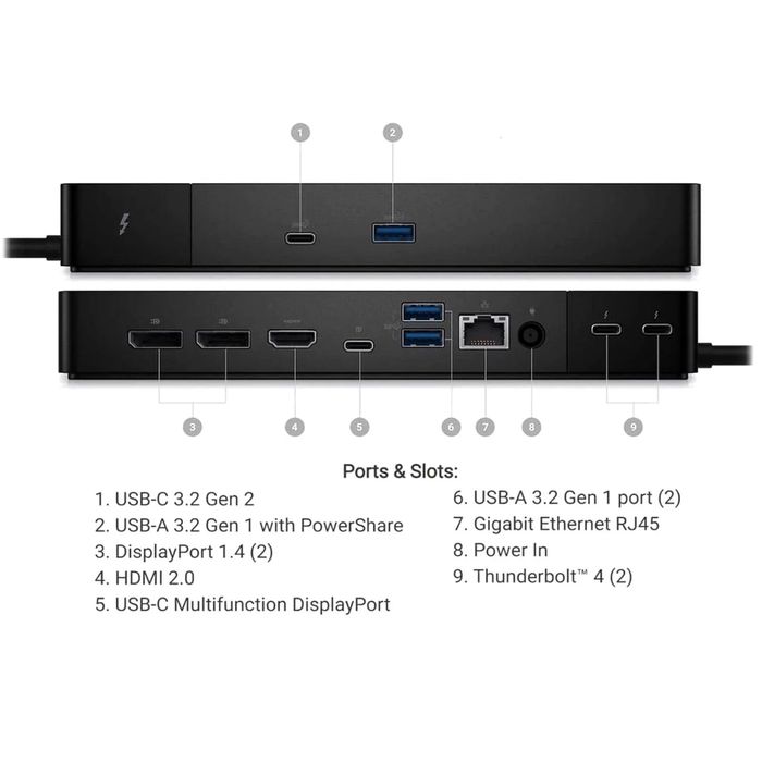 Докинг станция Dell WD22TB4 (Thunderbolt 4)