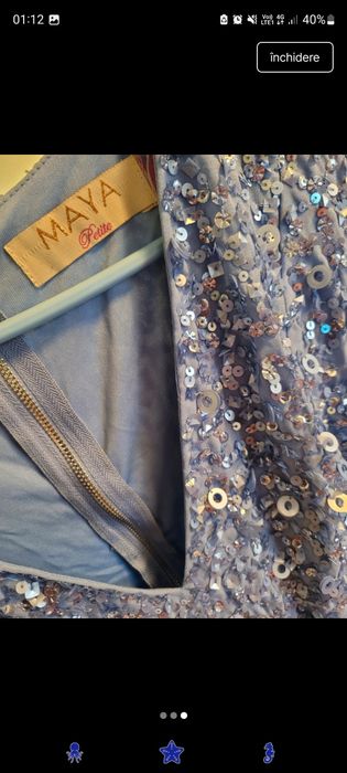 Rochie de seara și ocazie cu paiete Maya petite