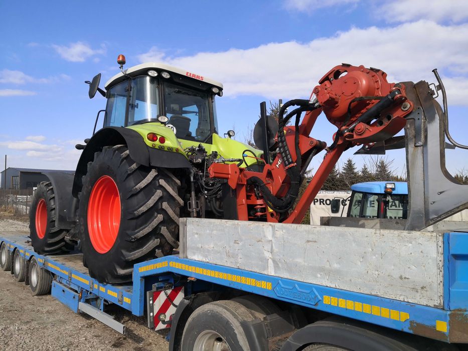 Inchiriere Tractor Claas Axion Vario cu atasamente plug vibrator si trencher Ditch Witch