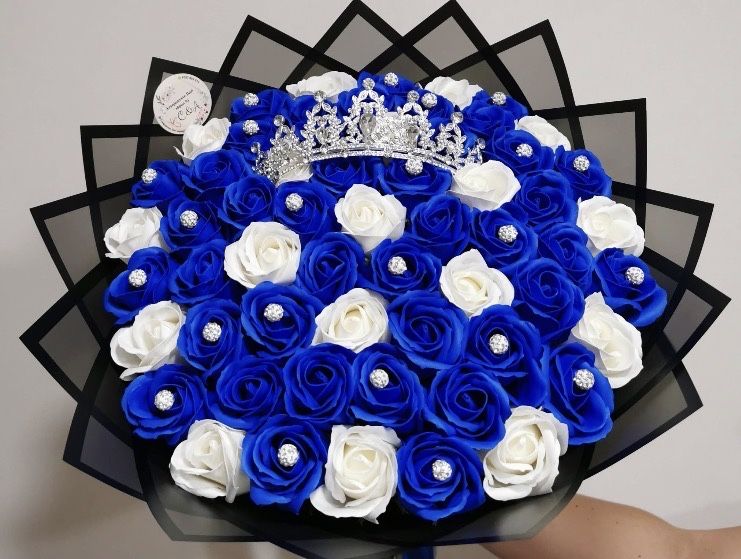 Buchet de trandafiri din sapun 51 trandafiri