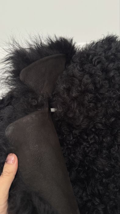 СРОЧНО Новая дубленка черная