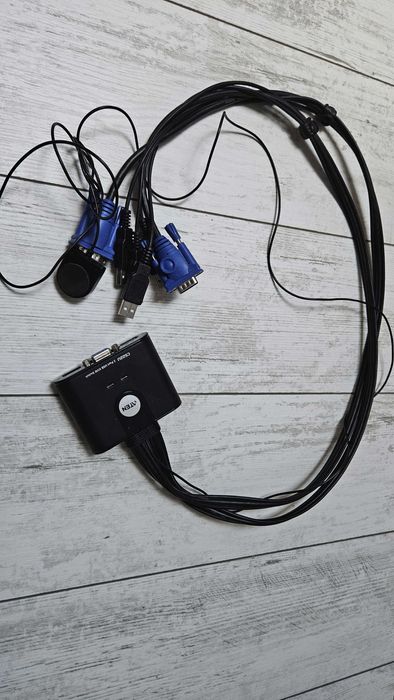 Switch KVM Aten CS22U, 2 porturi, USB, 0.9m