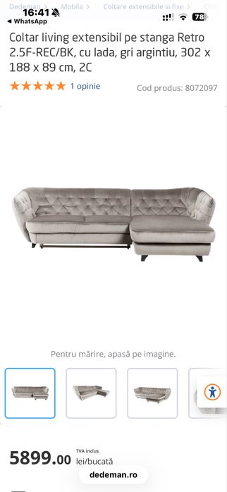 Coltar living extensibil