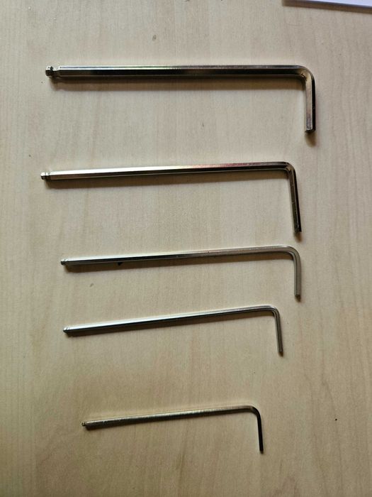 Set 5 chei hexagonale / imbus