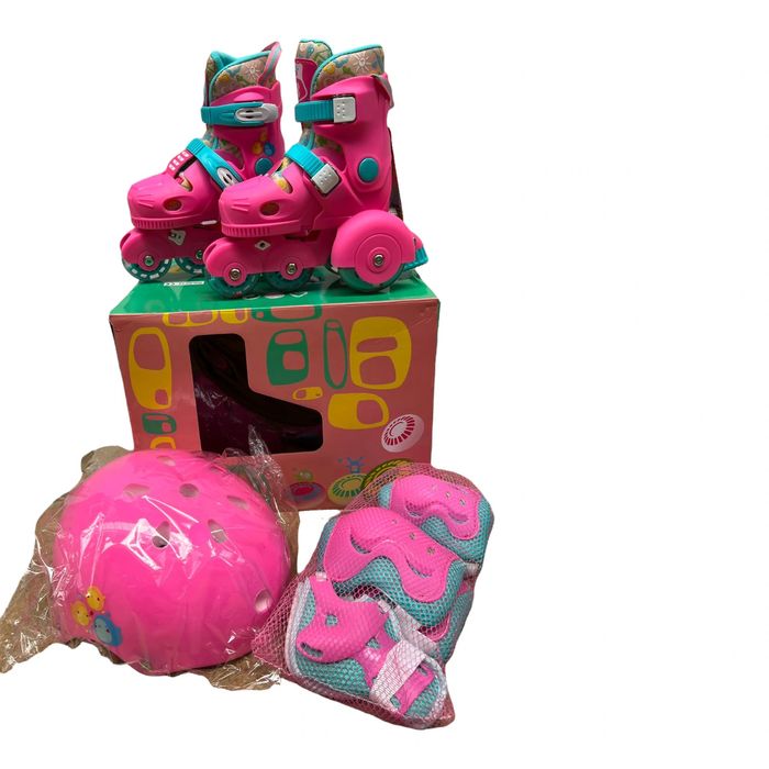 Role copii R06 cu casca, cotiere si genunchiere