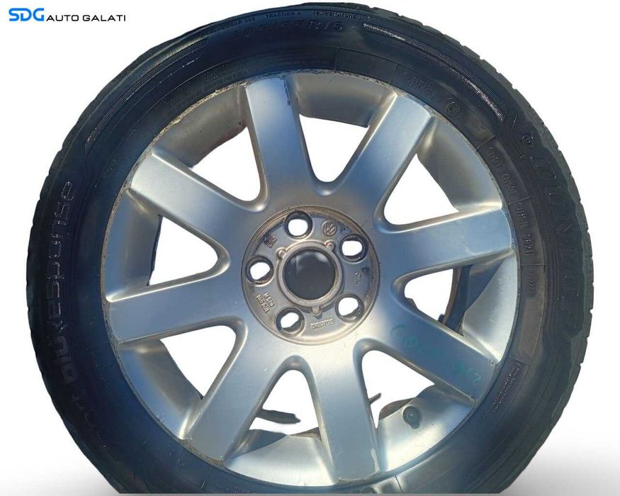 Set 4 Jante Janta Roata Roti Aluminiu 205 55 16 R16 Audi A3 8P 2004 - 2013 (1K0601025R 6.5JX16H2 ET50) [JNT0030]