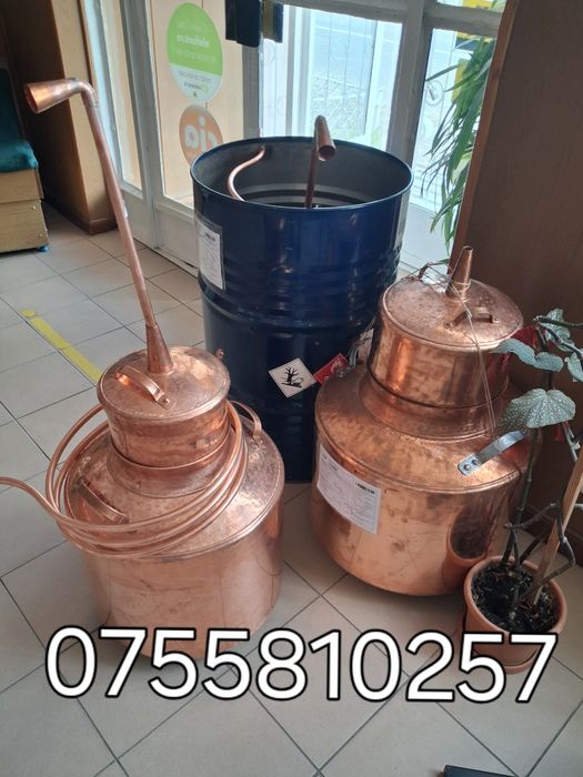 Vând cazane de făcut tuica din cupru sau inox