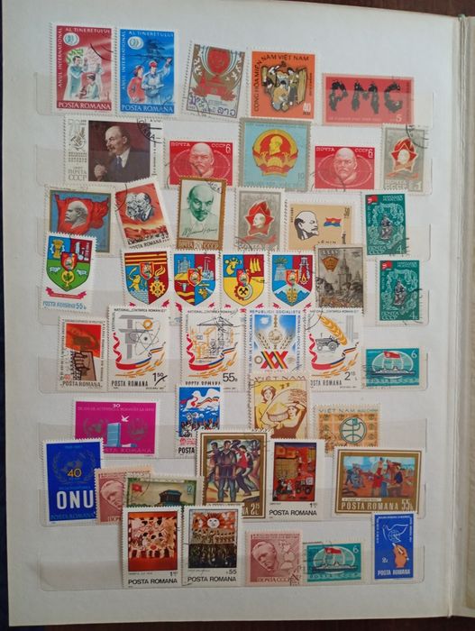 Colecție de timbre vechi – cadou ideal de sărbători