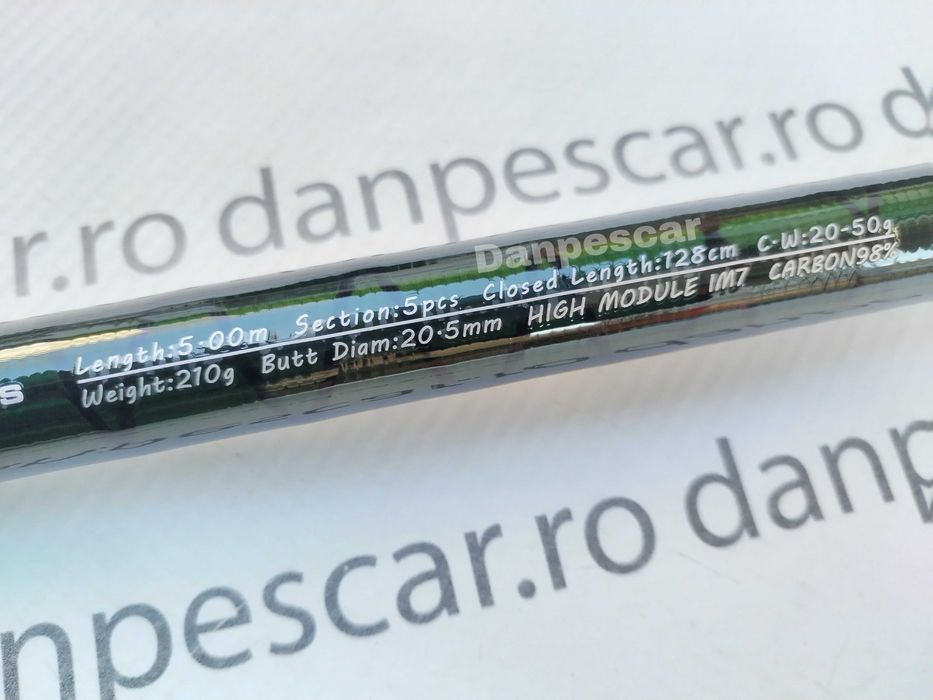 Lanseta bolognese carbon ROBINHAN Bolo 5m A: 20-50g pescuit la plută