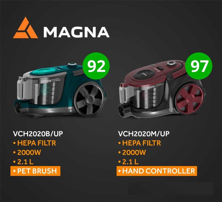 Пылесос Magna

Пылесос Magna VCH2020MUP