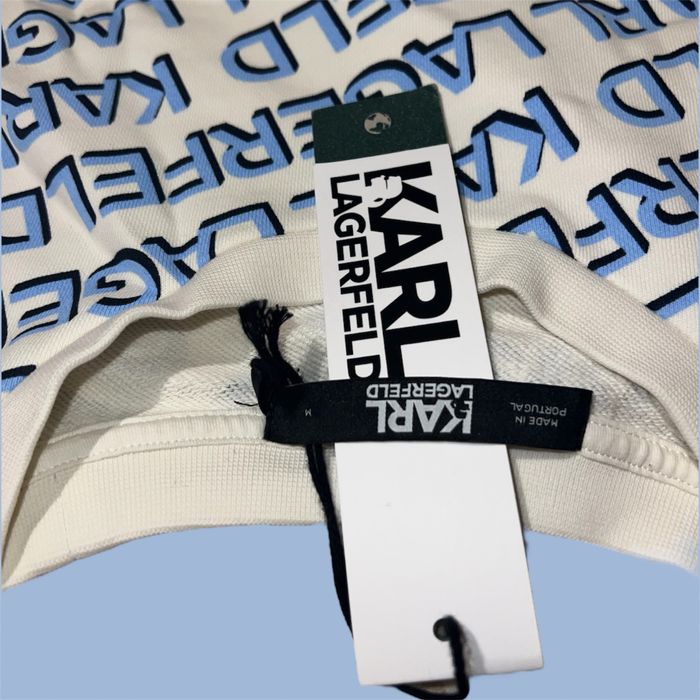 Karl Lagerfeld връхна блуза суичер оригинал с диагонално лого