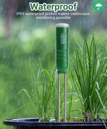 Dr.meter 4-в-1 безжичен тестер за почва, 2 сонди + LCD дисплей