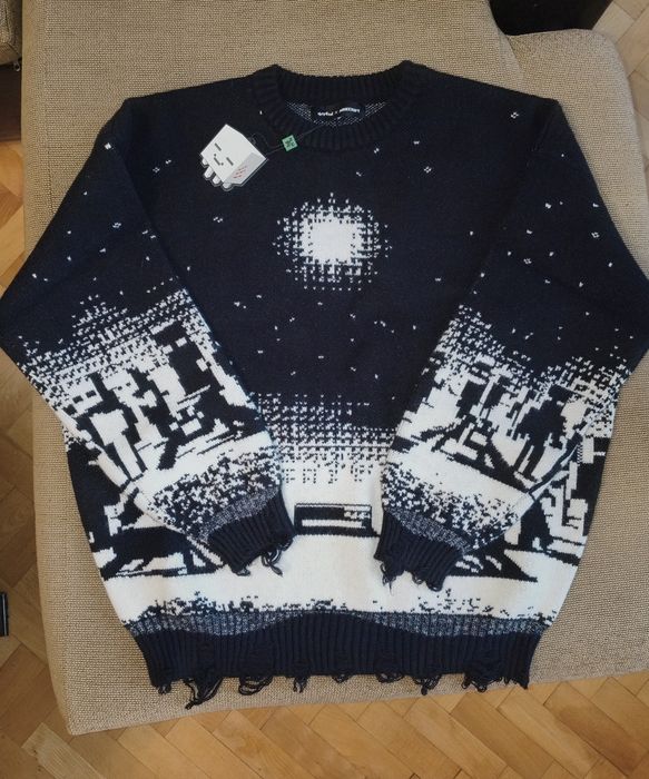 Minecraft "Monsters Nearby" Knit пуловер