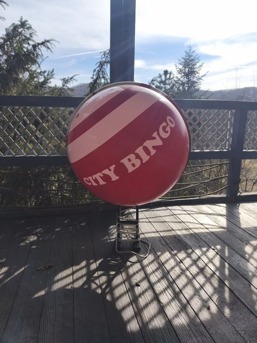 Reclama luminoasă rotundă bila super bingo