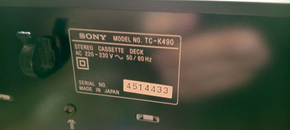 Кассетная дека Sony Tc-k490