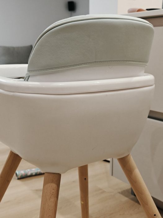 Стол за хранене Kikka boo Woody 2в 1 white/mint